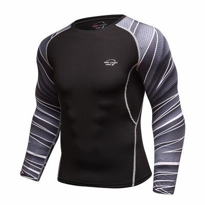 

Toponeto Fashion Mens Long Sleeve Yoga Fitness Print Soft T-Shirt Top Blouse