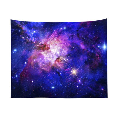

New custom Star universe series home tapestry wall mural beach towel sitting blanket polyester tapestry