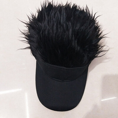 

Adult Childrens Creative Wig Baseball Hat Outdoor Sports Sun Visor Baseball Cap