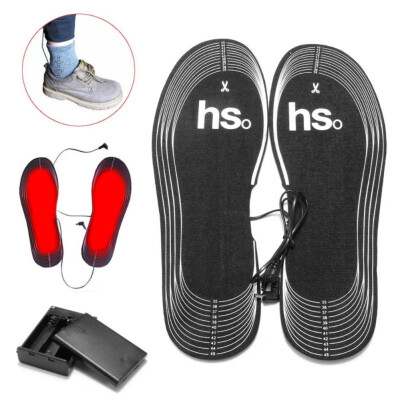 

Carbon Fiber Electric Battery Heating 50 Degree Warm Insert Shoe Insole Women Men Winter Heated Insoles Foot Pad Heater 1 Pair