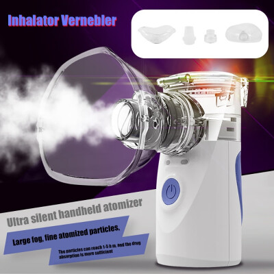 

Handheld Nebulizer Mini Ultrasonic Steam Inhaler Portable Mesh Travel Steam Inhaler