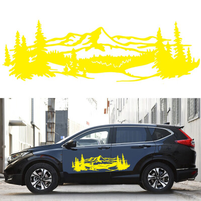 

Car Decorative Sticker Truck Mountain Decal Tree Forest DIY Vinyl Graphic Wraps