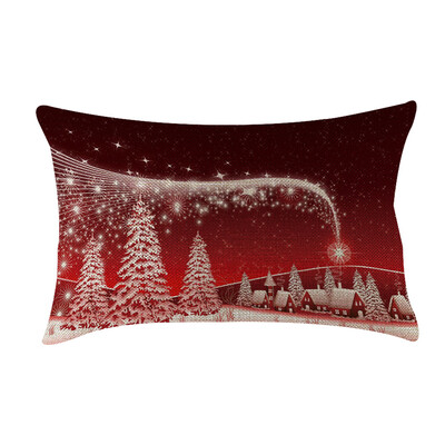 

〖Follure〗Christmas Sofa Bed Home Decoration Festival Pillow Case Cushion Cover20x12inch