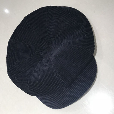

Fashion new female autumn&winter English painter hat Korean Cap Japanese simple Joker corduroy octagonal cap