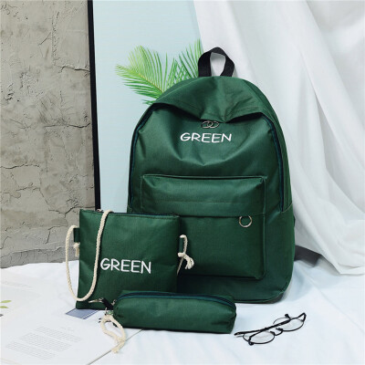 

Tailored Student Bag Junior High School Student Cute Backpack Bag School Bag 3Pcs