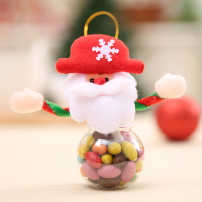 

Tailored Santa Claus Snowman Elk Christmas Candy Packaging Christmas Candy Jar Decoration