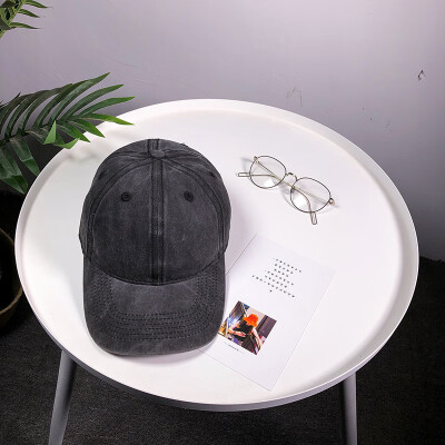 

Hat Female Spring&Summer Retro Washed Denim Pure Baseball Cap Korean Chao Ren Street Outdoor Hip-hop Duck Tongue Cap