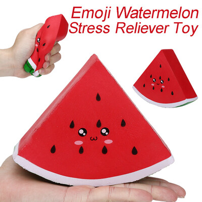 

YIWULASquishies Jumbo Emoji Watermelon Slow Rising Cream Scented Stress Relief Toys