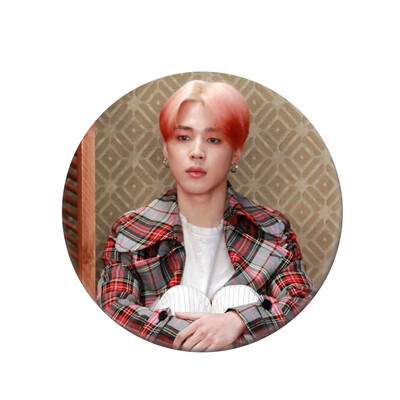 

KPOP BTS Bangtan Boys New Album Round Tinplate Badge Cute Cartoon Brooch Bag Pendant Boys Girls Accessories Hot Gift for Fans