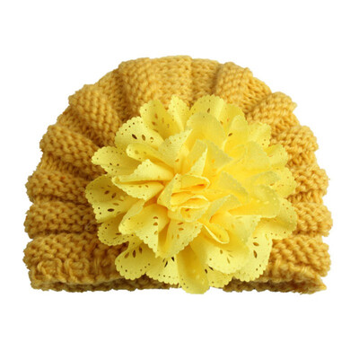 

Newborn baby hat Flower Bowknot baby cap Infant Girls autumn hats Hospital Cap Soft Cotton Toddler Knit newborn baby photo prop