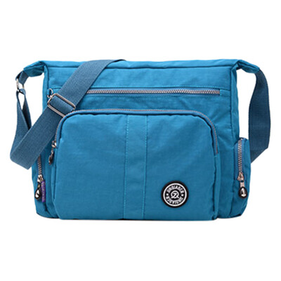 

Tailored Fashion Womens Simple Zipper Large Capacity Nylon Shoulder Bag Messenger Bag