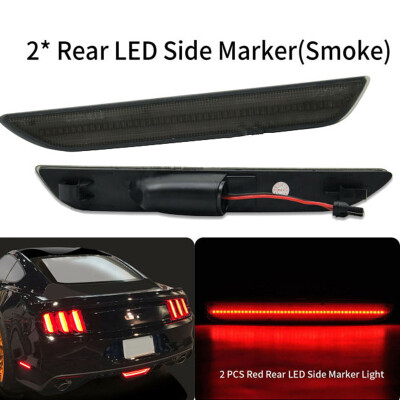 

1 Pair Smoke Lens LED Side Marker Lights Lamp Set Kit For Ford Mustang 2015-2019