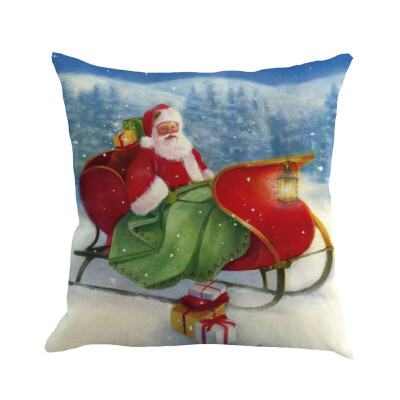 

Siaonvr Christmas Pillow Cover Pillowcases Decorative Sofa Cushion Cover 45x45cm