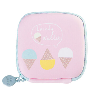 

Toponeto Storage Bag Fresh Style Cartoon Pattern Portable USB Cable Earphone Storage Bag