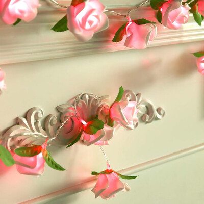 

〖Follure〗Rose LED Window Curtain Lights String Lamp Party Decor With 20 LED Beads