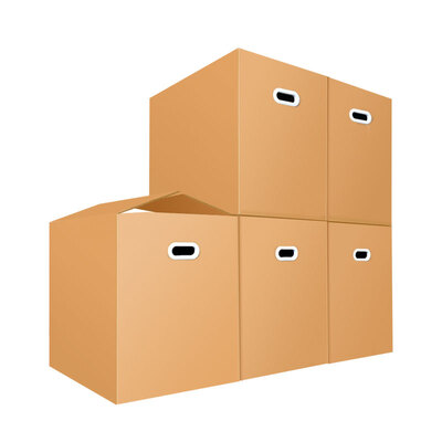 

QDZX moving carton has buckle 604050 5 packs paper box package express box luggage storage box storage box storage storage box packaging carton wholesale