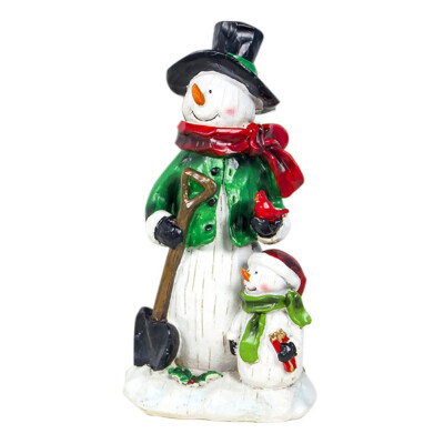 

Rustic Painted Resin Snowman Christmas Ornaments Winter Holiday Figurines Home Party Decorations Crafts Gifts