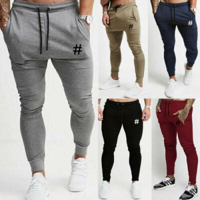 

Men Long Casual Sport Pants Gym Slim Fit Trousers Running Joggers Gym Sweatpants