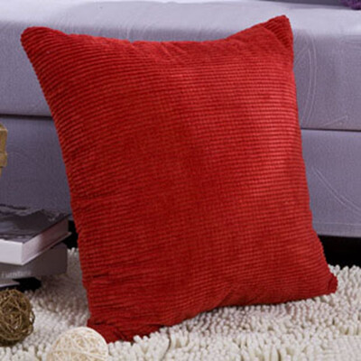 

Large Thick Cord Soft Quality Square Scatter Cushion Covers Solid color corduroy