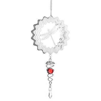 

Wind Spinner Christmas Decoration Hanging Ornament Colorful Metal Swivel Wind Chimes Thanksgiving Day Home Outdoor Garden Balcony