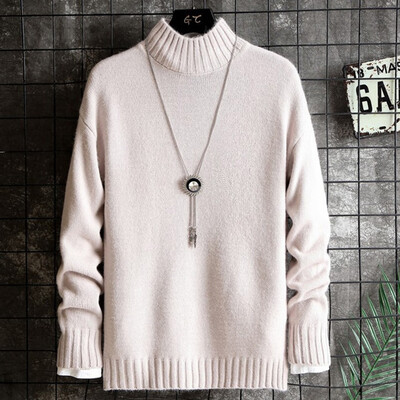 

Toponeto New style For Men Autumn And Winter Fashionable Pure-Color Pullover Sweater