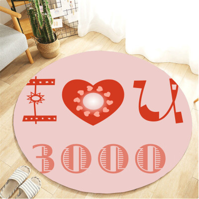 

Gobestart I Love You Three Thousand Text Carpet Childrens Room Home Decoration