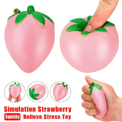

YIWULAStress Reliever Strawberry Scented Slow Rising Collection Phone CharmSqueeze Toy
