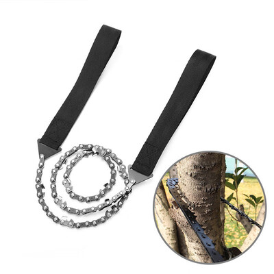 

Folding Emergency Survival Chain Wire Saw 11 teeth Pocket Hand Chainsaw Camping Hiking Hunting Gardening Outdoor Tool Bag