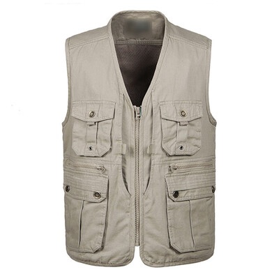 

Fishing Vest Multi Pockets Quick Drying Jacket Lightweight For Hiking Camping