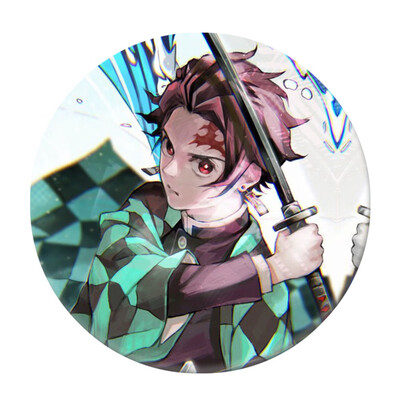 

zhongjiany Anime Demon Slayer Kimetsu no Yaiba Kamado Tanjirou Pin Button Brooch Badge