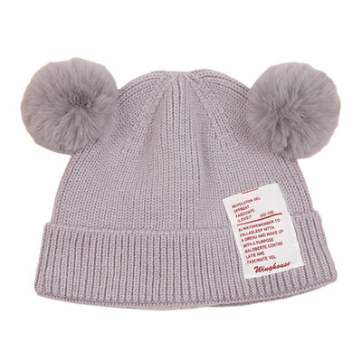 

Kakakid Baby Cap Toddler Kids Baby Warm Winter Knit Beanie Fur Pom Pom Hat Baby Boys Girls Cap 3-24M