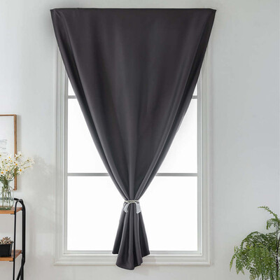 

Gobestart New Fashion Solid Color Punch-Free Double-Sided Stickers Blackout Curtains