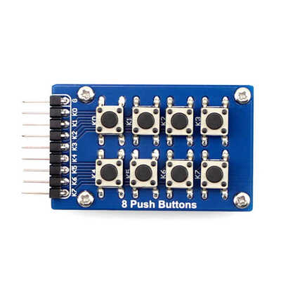 

8 Push Buttons 4x2 2x4 Matrix Keyboard Single Key Accessory Board Module Arranged as 2x4 in One Board