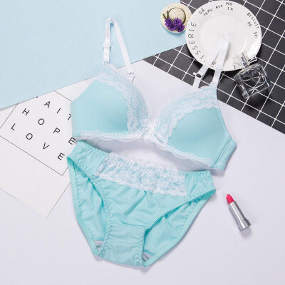 

Fashion New Sexy Lingerie Set Underwear Push Up Bras & Brief Sets Small No Rim Lace Bra Set Women Intimates Bra And Panty Set