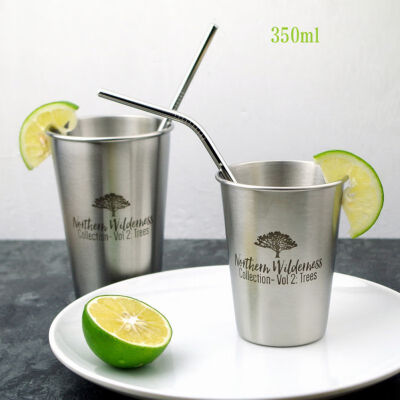 

Ins Hot Style Nordic Simple Industrial Style Stainless Steel Beer Cold Toothbrush Lover Cup