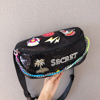 

Tailored Female Personality Travel Pockets Fashion Letters Men Sports Messenger Bag