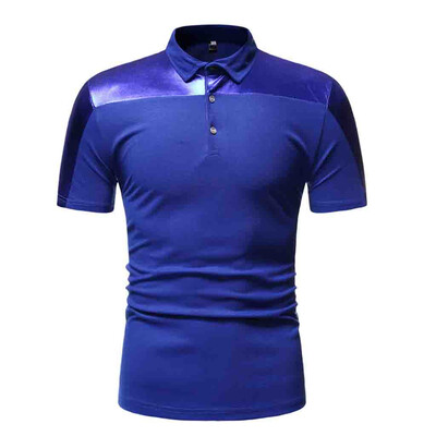 

Toponeto Fashion Mens Casual Mixing Colour Slim Fit Short Sleeve Sports Shirt Top Blouse