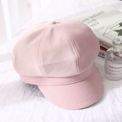 

Womens Adjustable Beret Newsboy Soft Ladies Vintage Wool Cabbie Hats\Cap