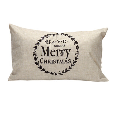

〖Follure〗Christmas Pillow Sofa Waist Throw Cushion Cover Home Decor BK