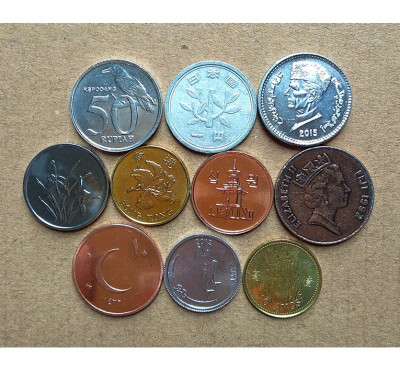 

10 PCS Set Coins Of Asia-Pacific States