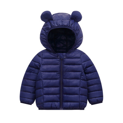 

Baby Outerwear Boys Winter Baby Boy Girl Outerwear Casual Ear Hoodie Design Zipper Sweatshirt Kids Coat Outfits Tops