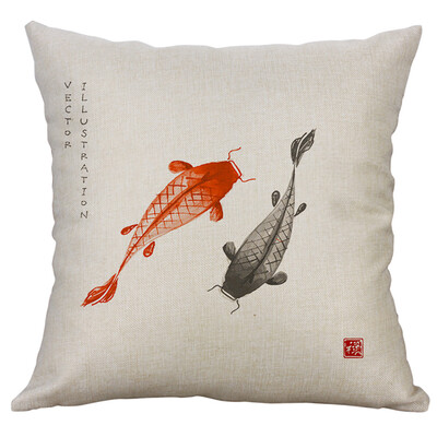 

〖Follure〗100 NEW 2019 Japanese Style 40x40cm Linen Pillow Pillowcase Home Decorative