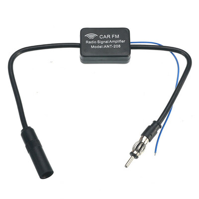 

12V Car Black ANT-208 Inline Antenna Aerial Radio AM FM Signal Booster Amplifier