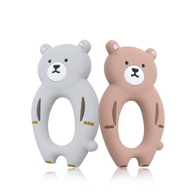 

FDA Approval Soft Toys Infant Toddler Kid Molar Chewable Silicone Baby Teething Bear Shape Teethers For Teething Toys