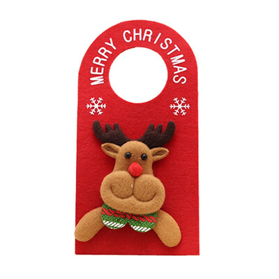 

New Christmas Decorations Cartoon Doors With English Letter Doors Hanging Decorations Accessories With Snowman