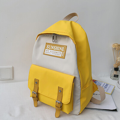 

Tailored Fashion Women Nylon Zipper Capacity Student Backpack Travel Couple Bag