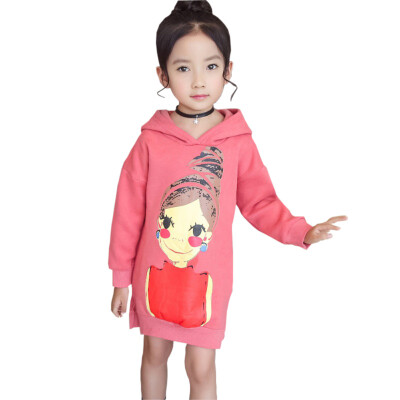 

2 Colors Baby Girl Clothes Autumn Sweetie Girls Long Tops Cardigan Long Sleeve Coat Hoodied Sweatshirt For Girls