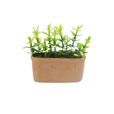 

Siaonvr Simulation Decoration Dollhouse Miniature Scene Potted Plant Pretend Play Toy
