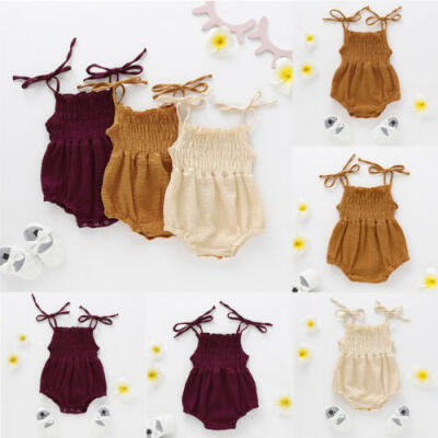 

Summer Newborn Infant Baby Girl Romper Jumpsuit Playsuit Bodysuit Outfits Set US