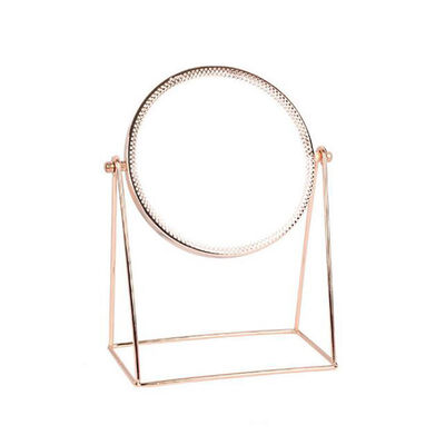 

Nordic ins Gold Countertop Vanity Mirrors 360°Rotation Single Sided Vanity Mirror Decorative Table Makeup Mirror With Stand